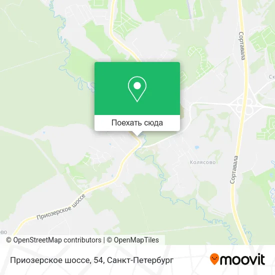 Карта Приозерское шоссе, 54