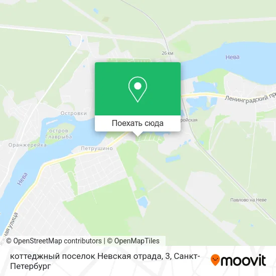 Карта коттеджный поселок Невская отрада, 3