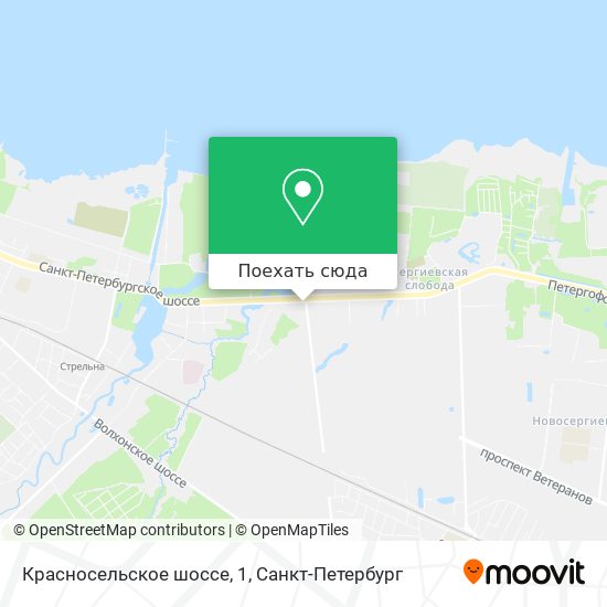 Карта Красносельское шоссе, 1