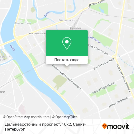 Карта Дальневосточный проспект, 10к2