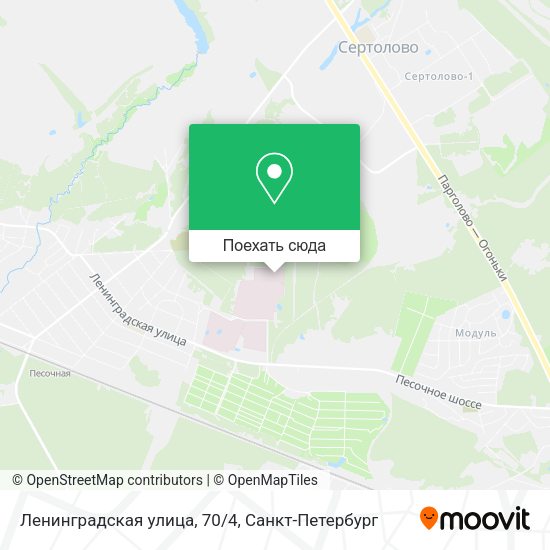 Карта Ленинградская улица, 70/4