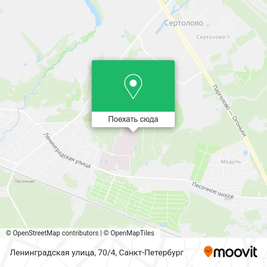 Карта Ленинградская улица, 70/4