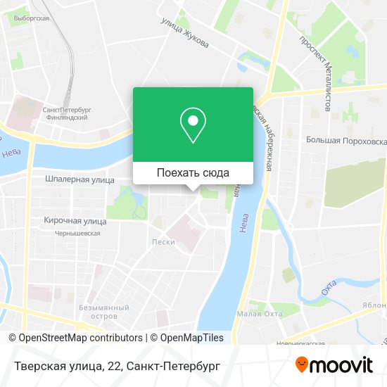 Карта Тверская улица, 22