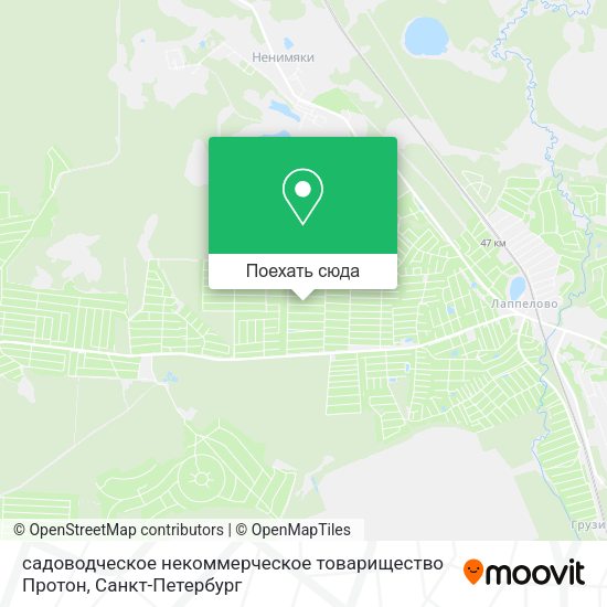 Карта садоводческое некоммерческое товарищество Протон