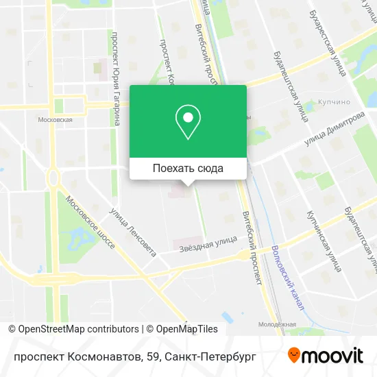 Карта проспект Космонавтов, 59