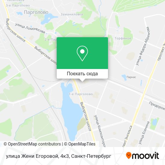 Карта улица Жени Егоровой, 4к3