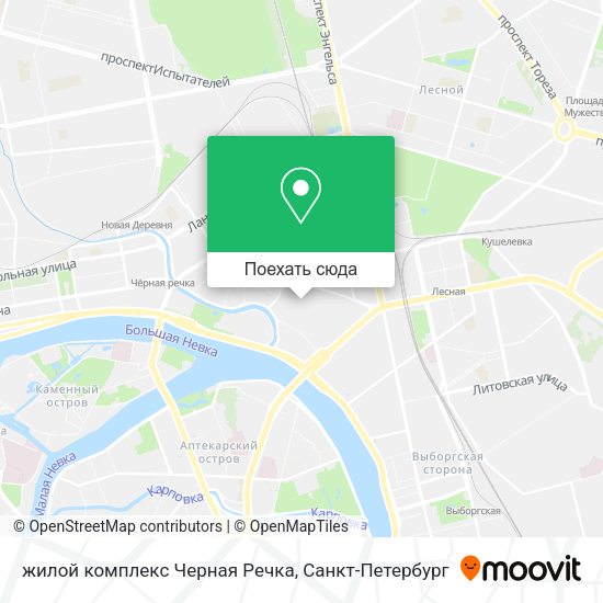Карта жилой комплекс Черная Речка