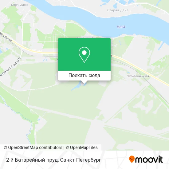 Карта 2-й Батарейный пруд