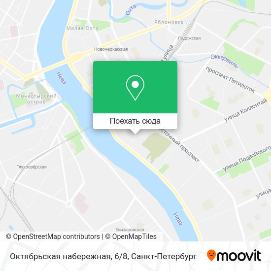 Карта Октябрьская набережная, 6/8