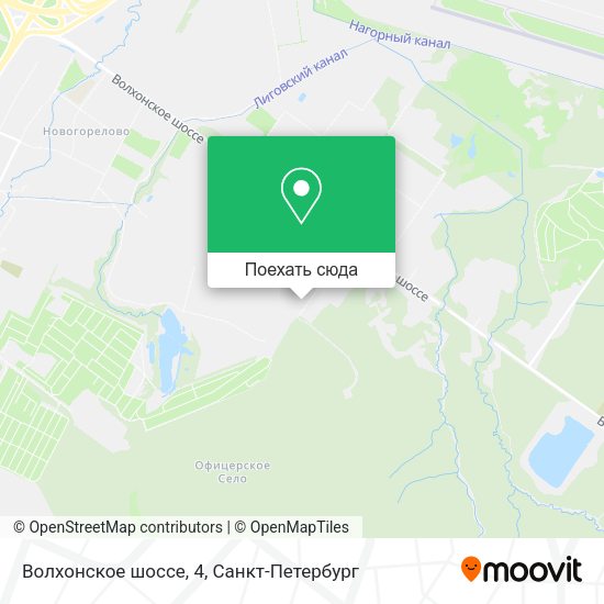 Карта Волхонское шоссе, 4