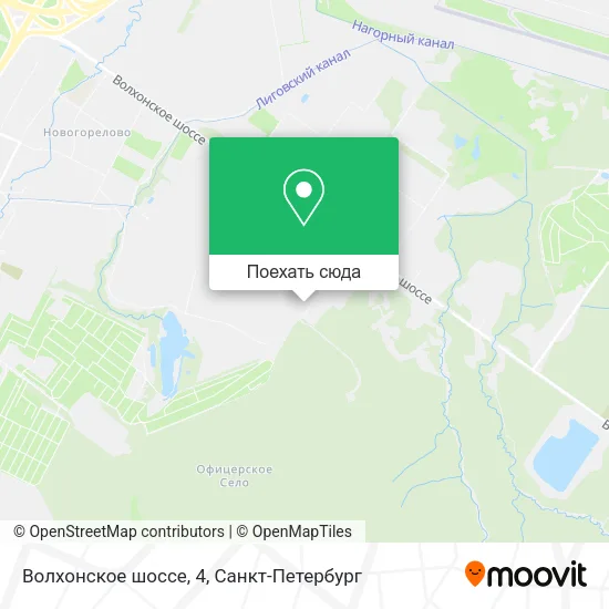 Карта Волхонское шоссе, 4