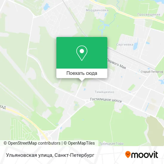 Карта Ульяновская улица