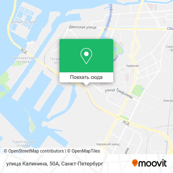 Карта улица Калинина, 50А