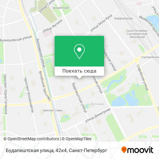 Карта Будапештская улица, 42к4