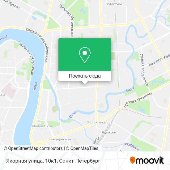 Карта Якорная улица, 10к1