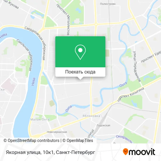 Карта Якорная улица, 10к1