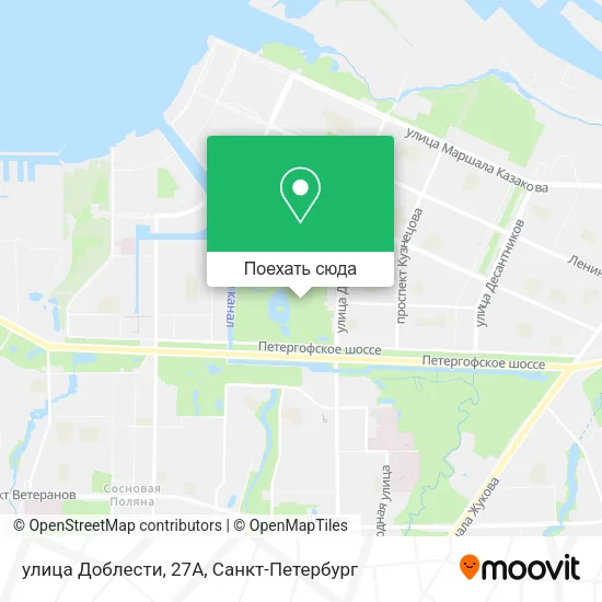 Карта улица Доблести, 27А