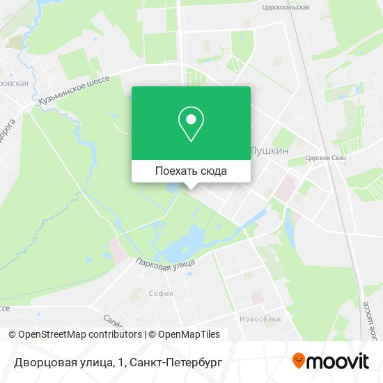 Карта Дворцовая улица, 1