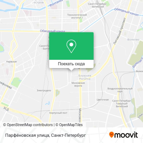 Карта Парфёновская улица
