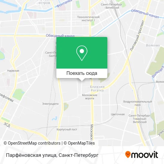 Карта Парфёновская улица
