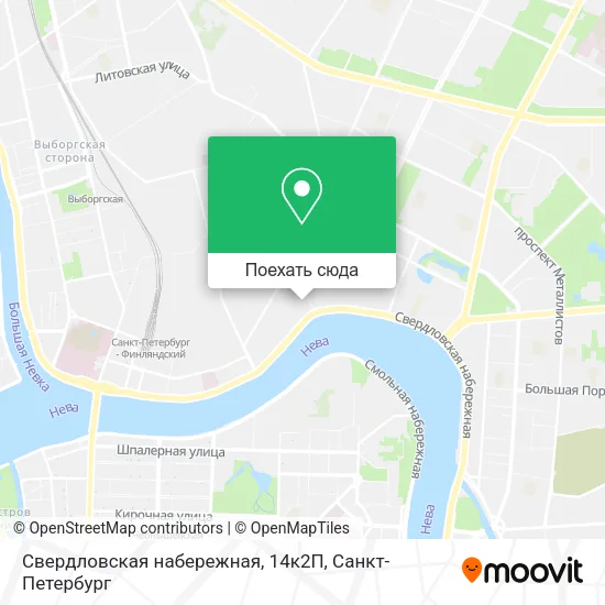 Карта Свердловская набережная, 14к2П