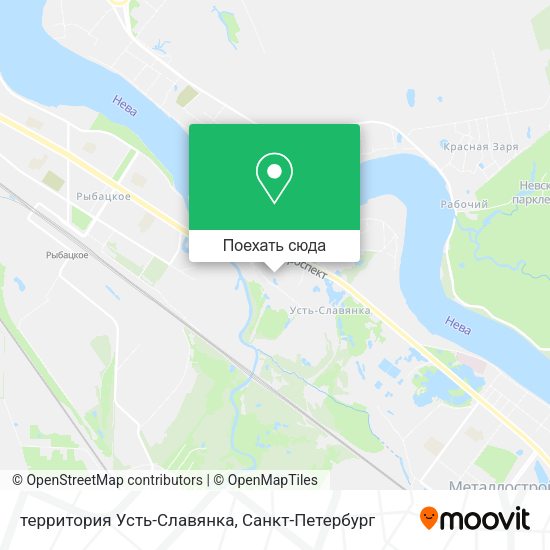 Карта территория Усть-Славянка
