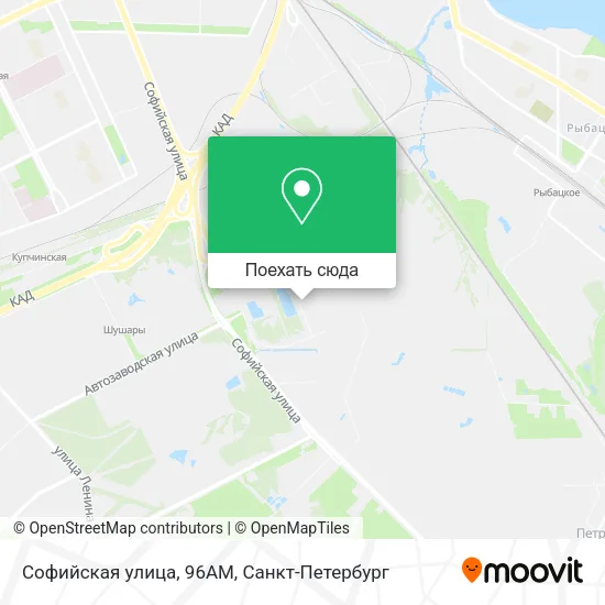 Карта Софийская улица, 96АМ