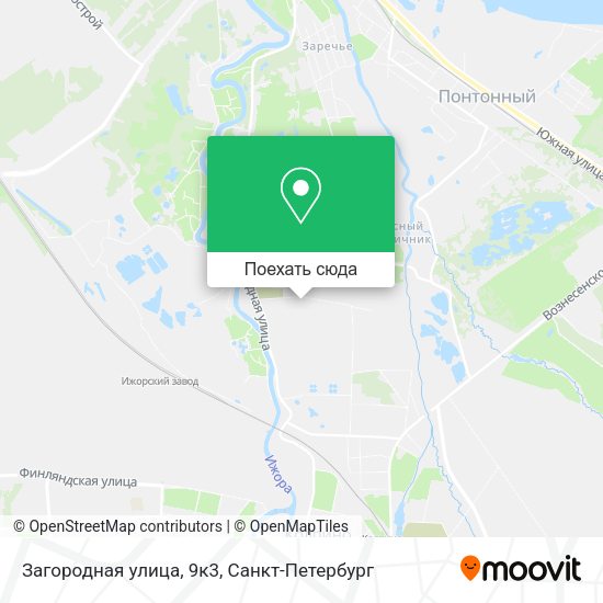 Карта Загородная улица, 9к3