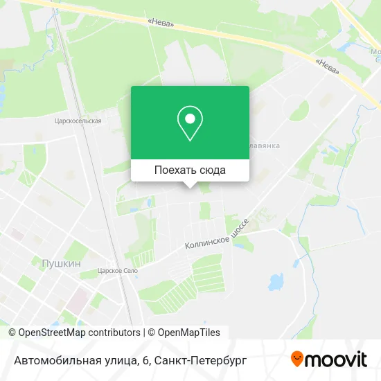 Карта Автомобильная улица, 6