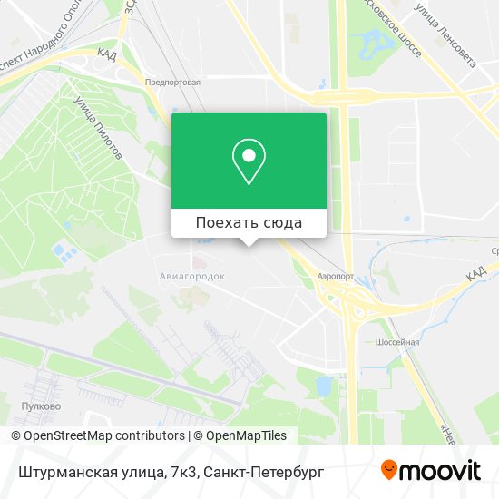 Карта Штурманская улица, 7к3