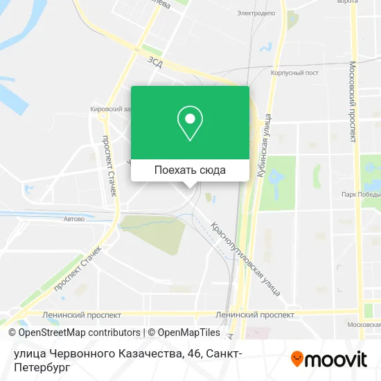 Карта улица Червонного Казачества, 46
