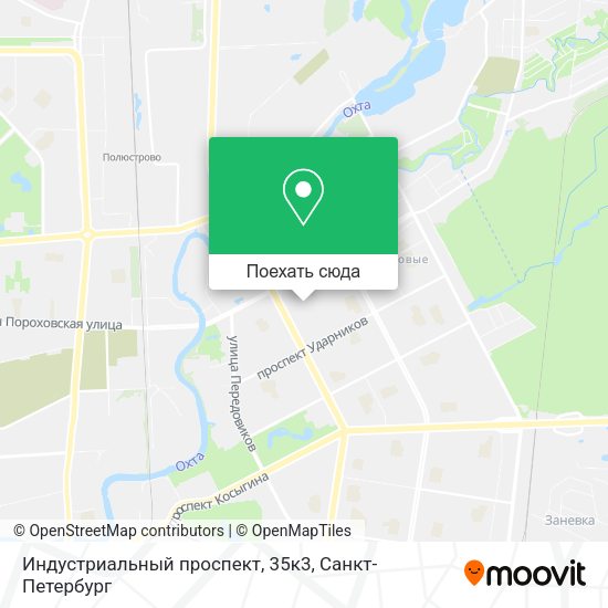 Карта Индустриальный проспект, 35к3