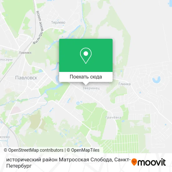 Карта исторический район Матросская Слобода