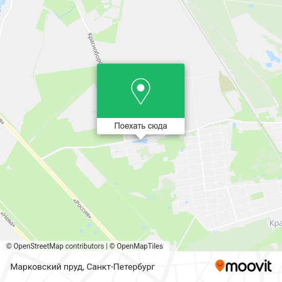 Карта Марковский пруд