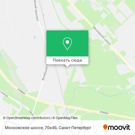 Карта Московское шоссе, 70к4Б
