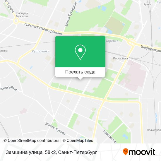 Карта Замшина улица, 58к2
