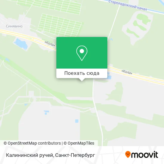 Карта Калининский ручей