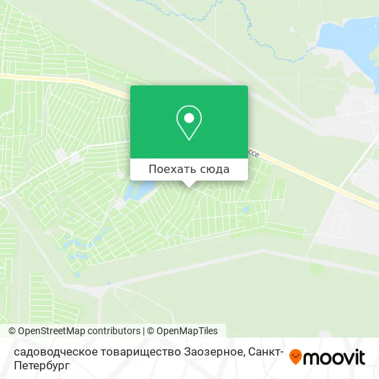 Карта садоводческое товарищество Заозерное