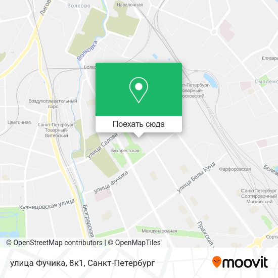 Карта улица Фучика, 8к1