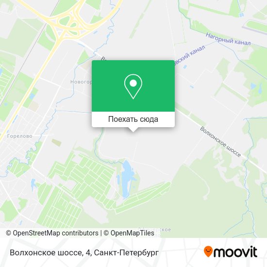Карта Волхонское шоссе, 4