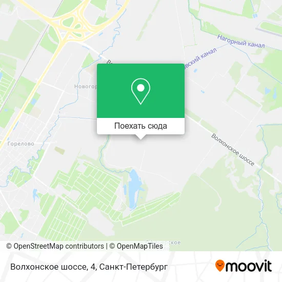 Карта Волхонское шоссе, 4