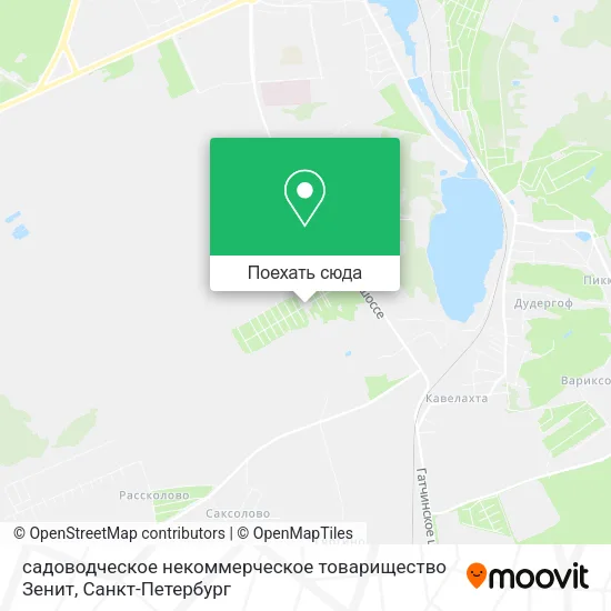 Карта садоводческое некоммерческое товарищество Зенит