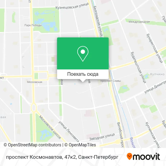 Карта проспект Космонавтов, 47к2