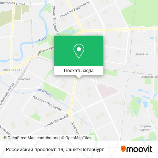 Карта Российский проспект, 19