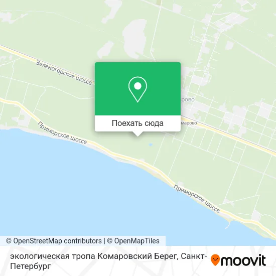 Карта экологическая тропа Комаровский Берег