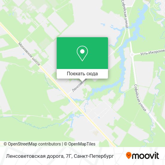 Карта Ленсоветовская дорога, 7Г