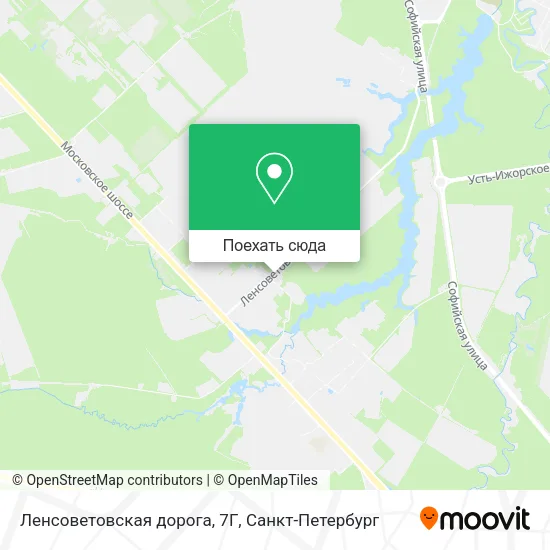 Карта Ленсоветовская дорога, 7Г