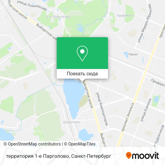 Карта территория 1-е Парголово
