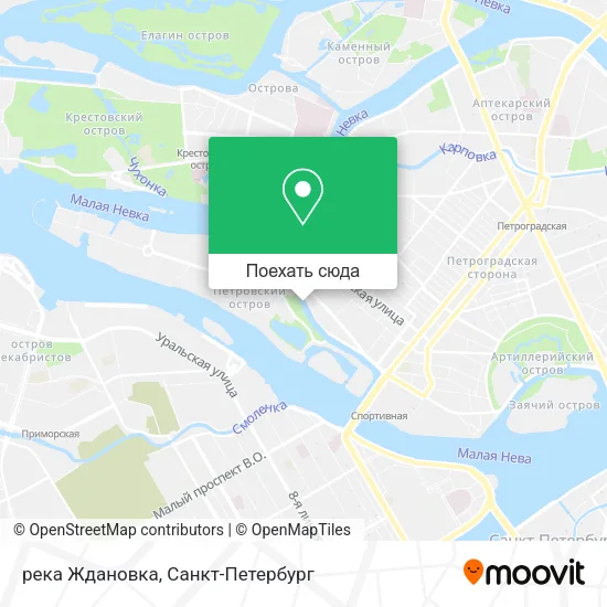 Карта река Ждановка