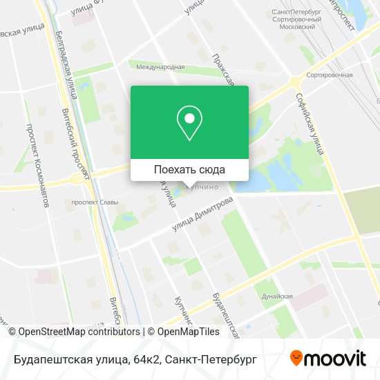 Карта Будапештская улица, 64к2